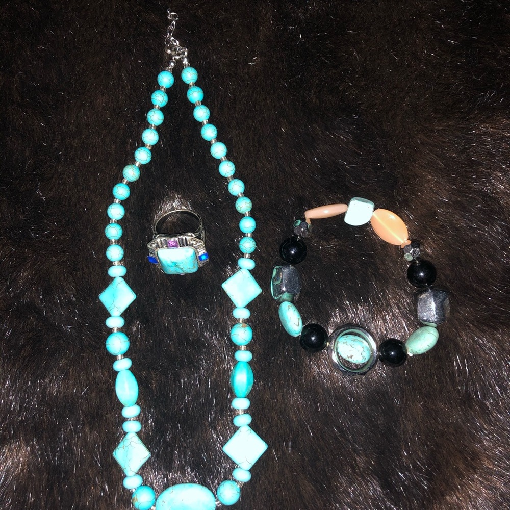 beautiful turquoise set